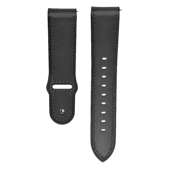 Lederarmband moderne schließe Schwarz