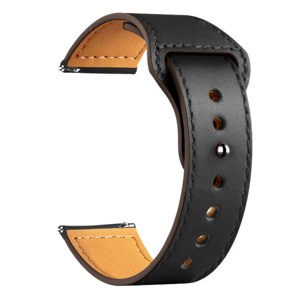 Lederarmband moderne schließe Schwarz